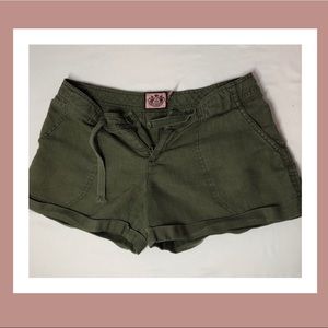 ❄️❄️Juicy Couture Linen Shorts -Army Green- Size P